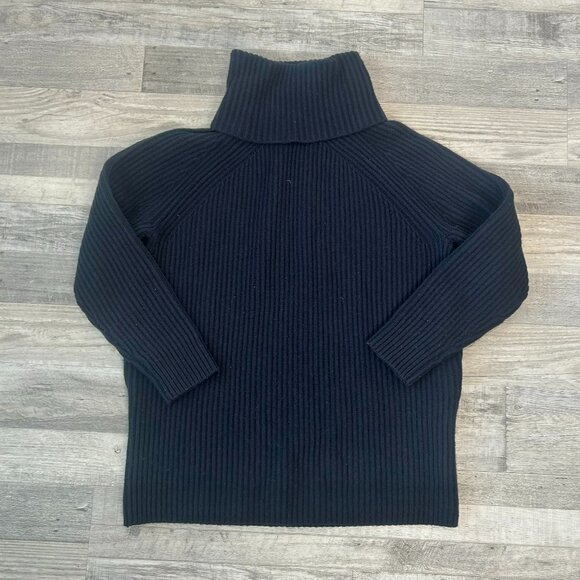 Madewell Navy Wool Turtleneck Sweater Tunic - Picture 1 of 6